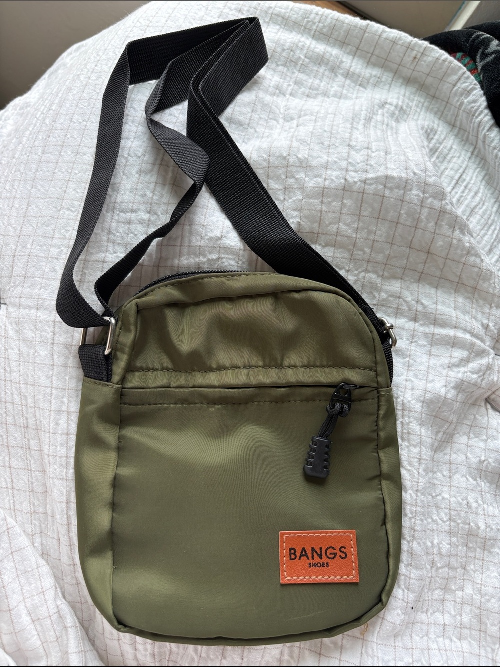 BANGS Olive Green Crossbody Messenger Bag for Women